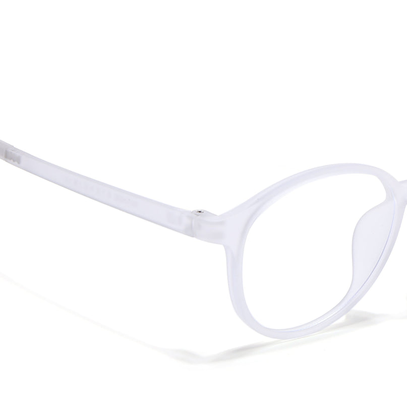 Voyage Air Transparent Round Eyeglasses for Men & Women - MG4378-C5
