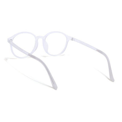 Voyage Air Transparent Round Eyeglasses for Men & Women - MG4378-C5