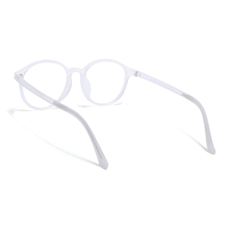 Voyage Air Transparent Round Eyeglasses for Men & Women - MG4378-C5