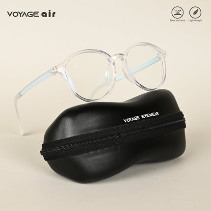 Voyage Air Transparent Round Eyeglasses for Men & Women - MG4380-C3