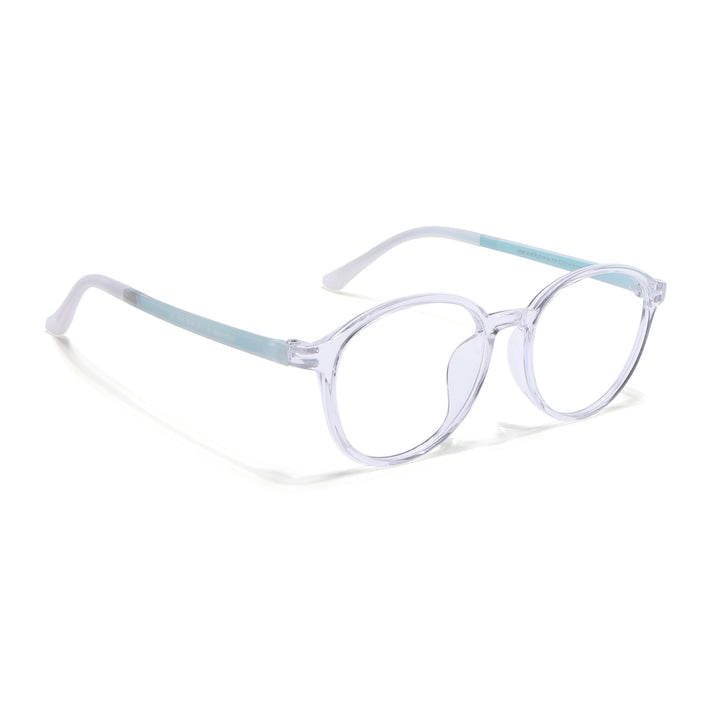 Voyage Air Transparent Round Eyeglasses for Men & Women - MG4380-C3