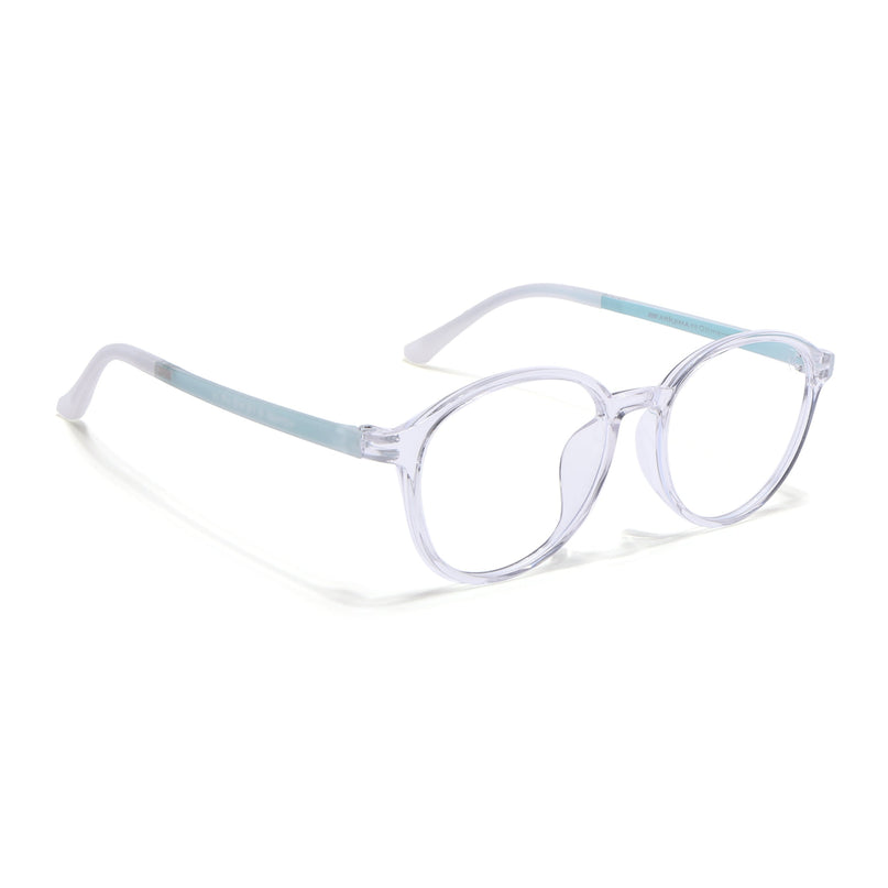 Voyage Air Transparent Round Eyeglasses for Men & Women - MG4380-C3