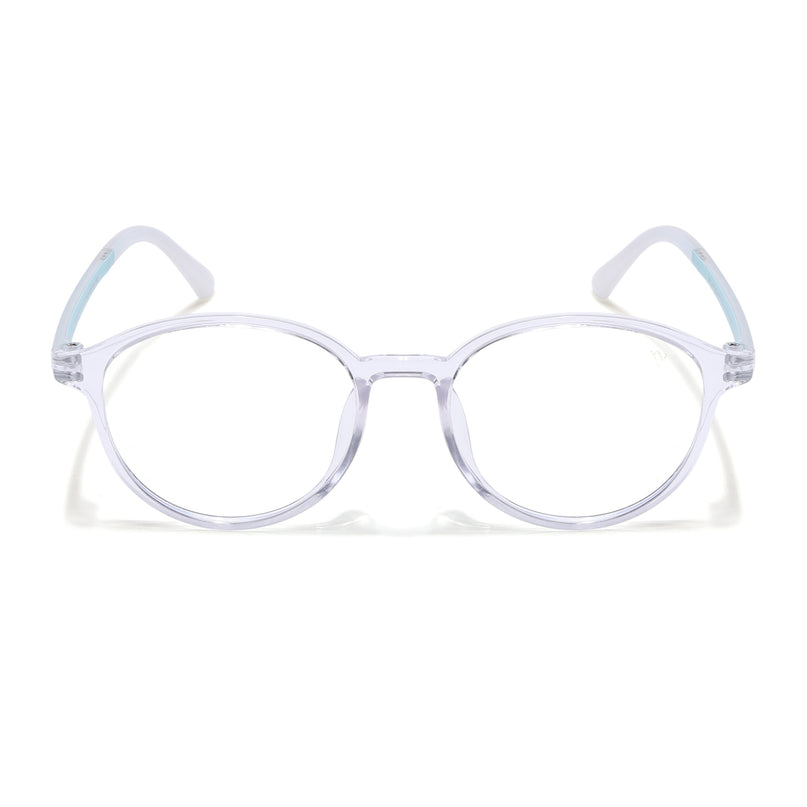 Voyage Air Transparent Round Eyeglasses for Men & Women - MG4380-C3