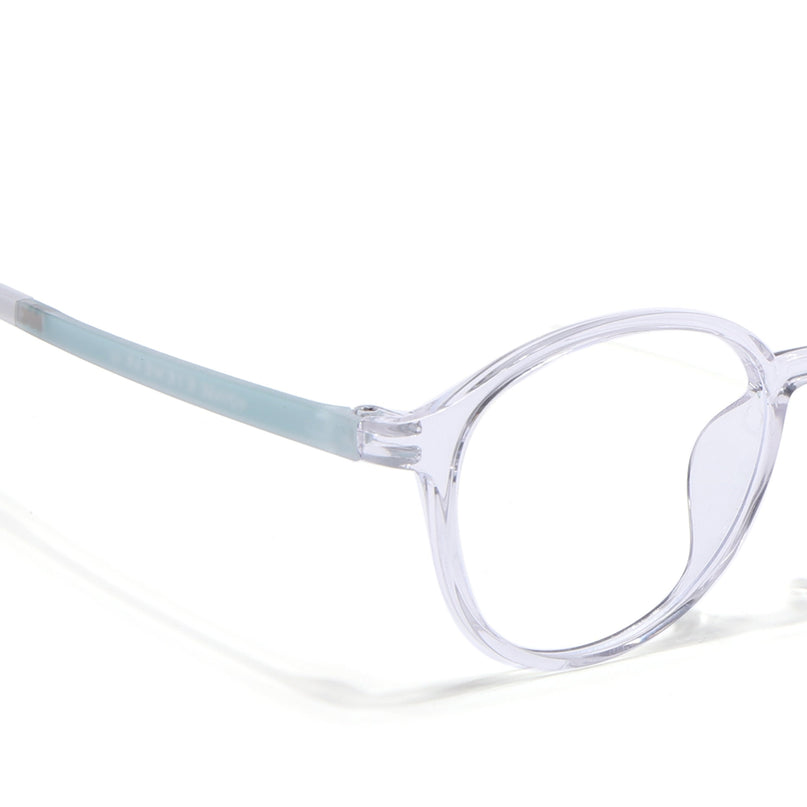 Voyage Air Transparent Round Eyeglasses for Men & Women - MG4380-C3