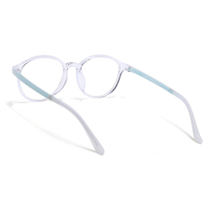 Voyage Air Transparent Round Eyeglasses for Men & Women - MG4380-C3