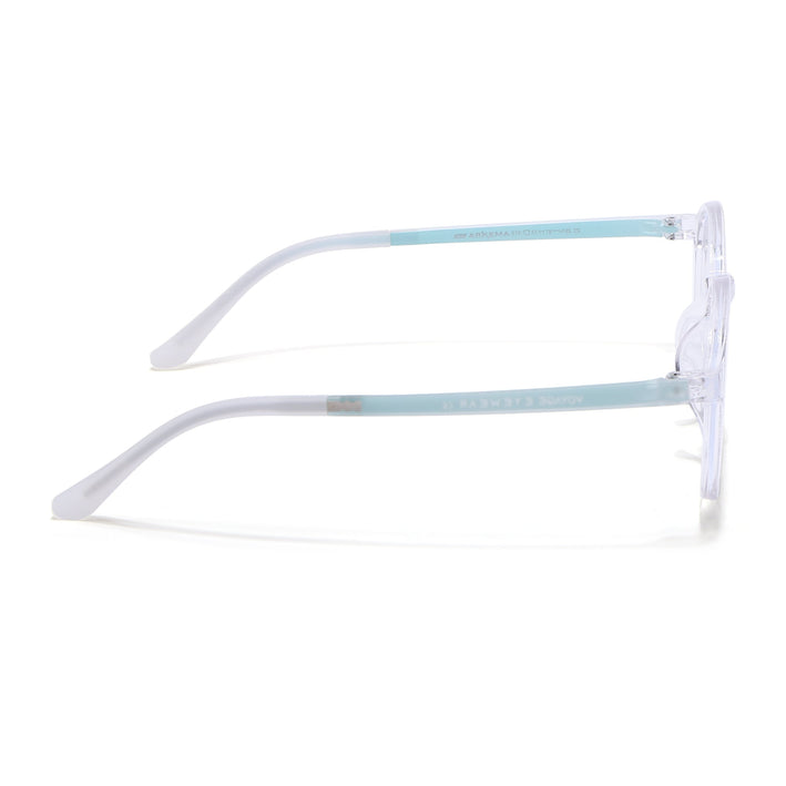 Voyage Air Transparent Round Eyeglasses for Men & Women - MG4380-C3