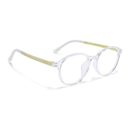 Voyage Air Transparent Round Eyeglasses for Men & Women - MG4381-C4