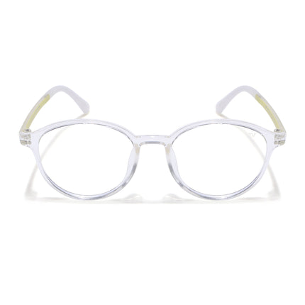 Voyage Air Transparent Round Eyeglasses for Men & Women - MG4381-C4