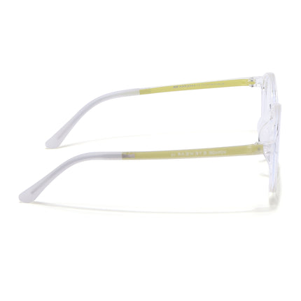 Voyage Air Transparent Round Eyeglasses for Men & Women - MG4381-C4