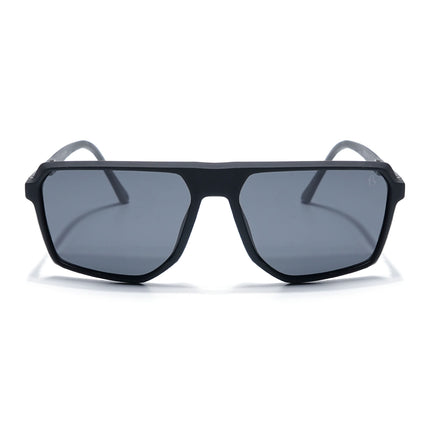 Eyejack Black Wayfarer Polarized Sunglasses for Men & Women (91127PCL1132)