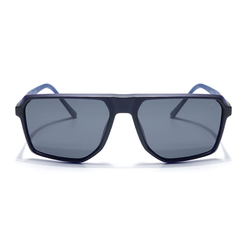 Eyejack Blue Wayfarer Polarized Sunglasses for Men & Women (91127PCL1135)
