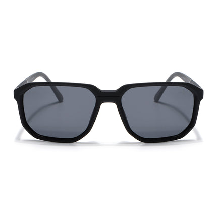 Eyejack Black Wayfarer Polarized Sunglasses for Men & Women (91128PCL1137)