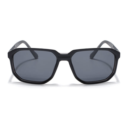 Eyejack Matt Black Wayfarer Polarized Sunglasses for Men & Women (91128PCL1138)