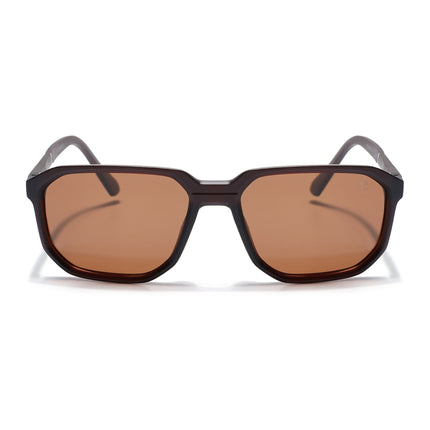 Eyejack Brown Wayfarer Polarized Sunglasses for Men & Women (91128PCL1139)
