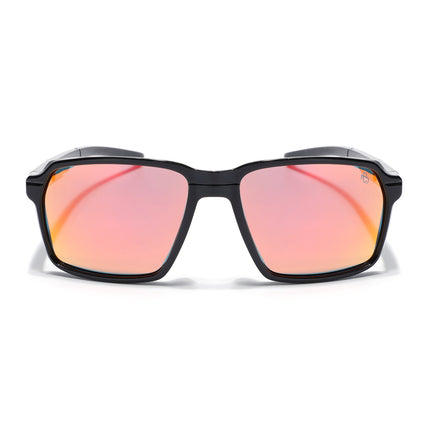 Eyejack Shine Black Wayfarer Polarized Sunglasses for Men & Women (91141PCL1143)