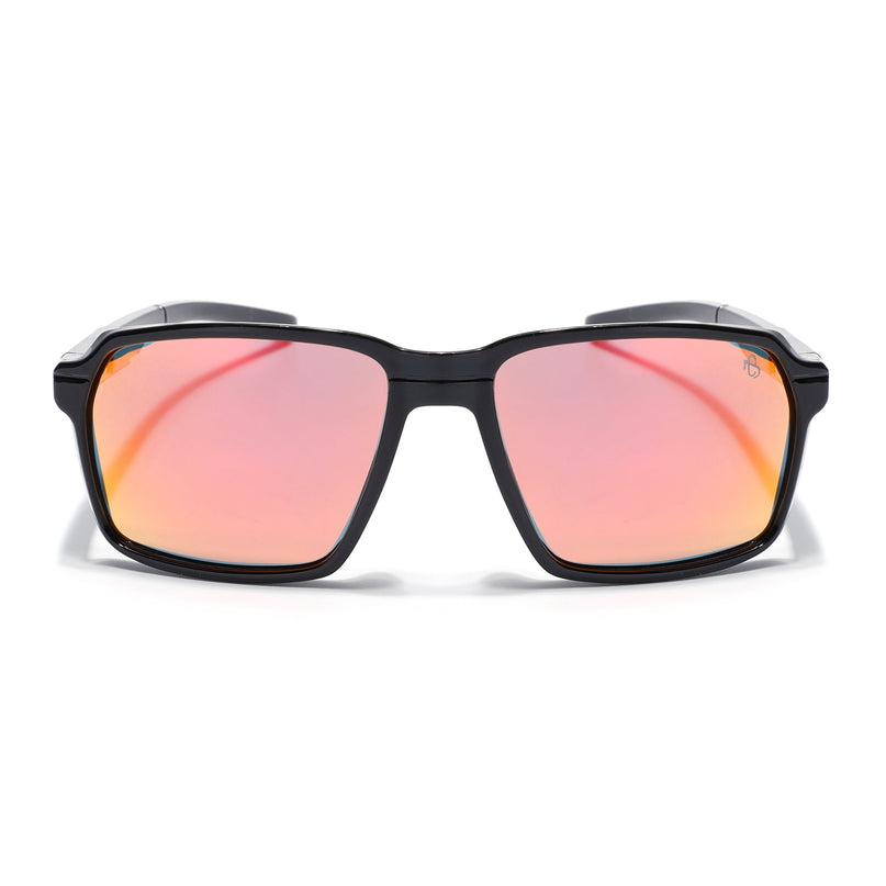 Eyejack Shine Black Wayfarer Polarized Sunglasses for Men & Women (91141PCL1143)