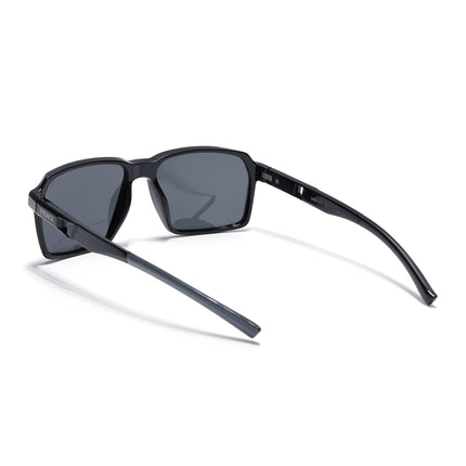 Eyejack Shine Black Wayfarer Polarized Sunglasses for Men & Women (91141PCL1191)