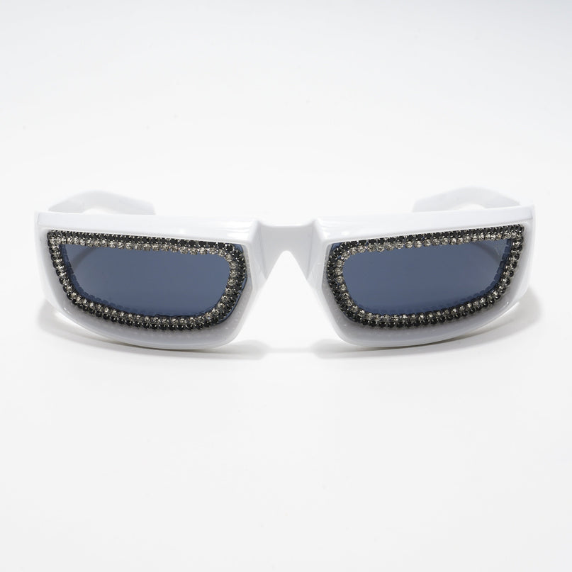 Black Wrap-Around Sunglasses - MG4353