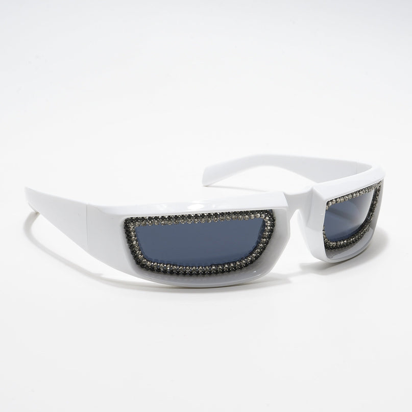 Black Wrap-Around Sunglasses - MG4353