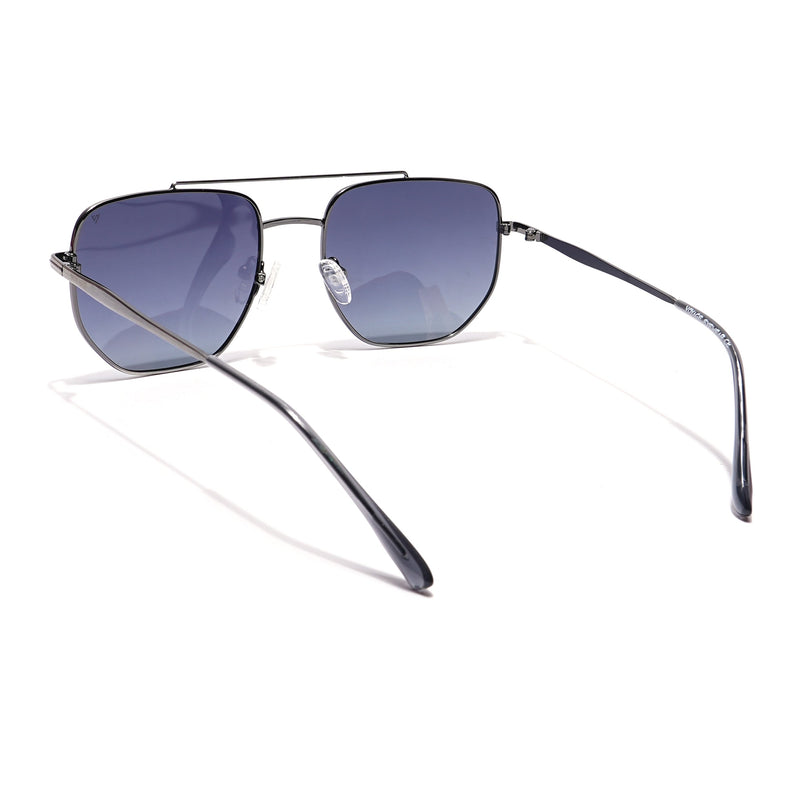 Voyage Select Square Polarized Sunglasses (Grey Lens | Silver Frame - SLPMG5951)