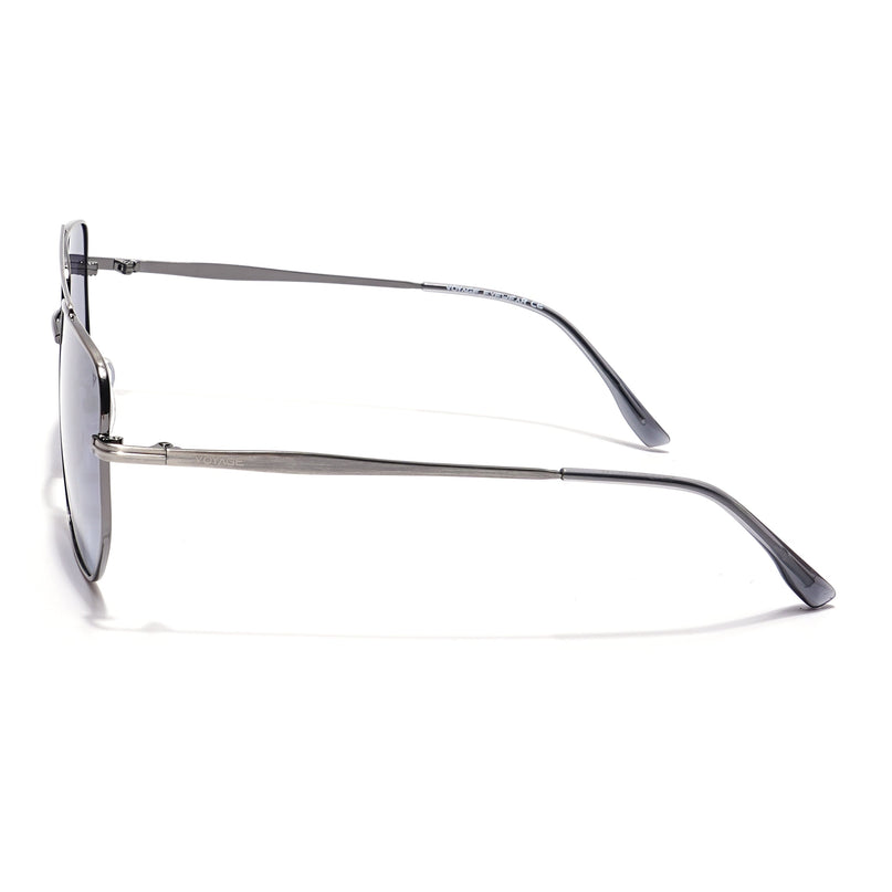 Voyage Select Square Polarized Sunglasses (Grey Lens | Silver Frame - SLPMG5951)