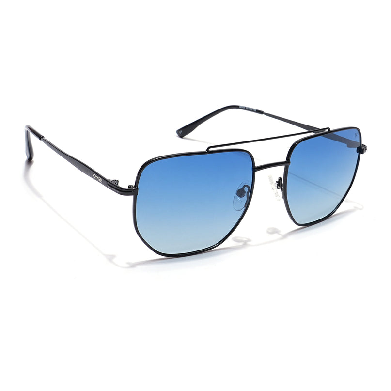 Voyage Select Square Polarized Sunglasses (Blue Lens | Black Frame - SLPMG5952)