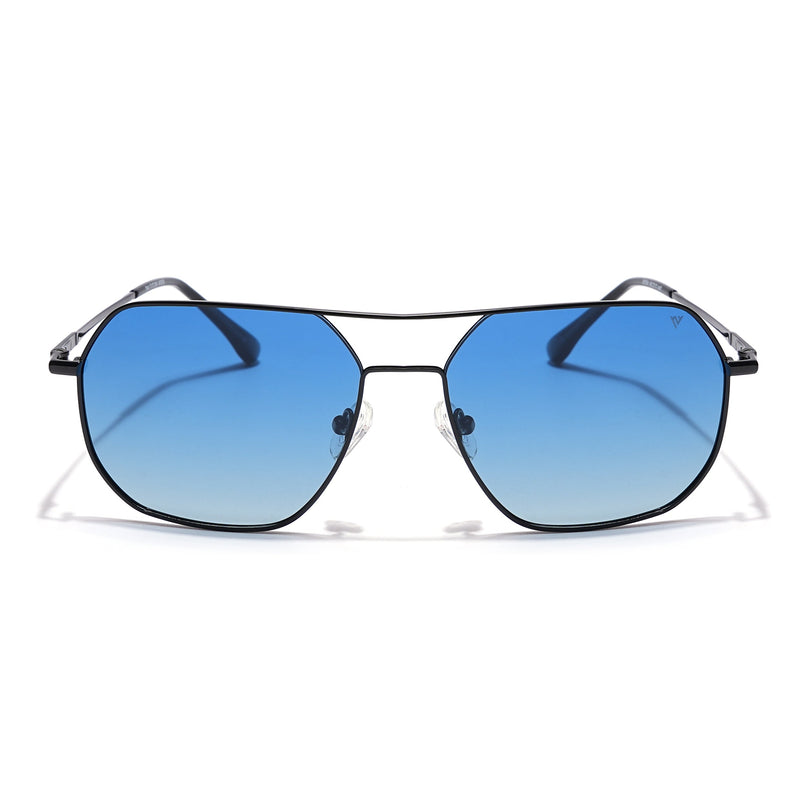 Voyage Select Square Polarized Sunglasses (Blue Lens | Black Frame - SLPMG5962)