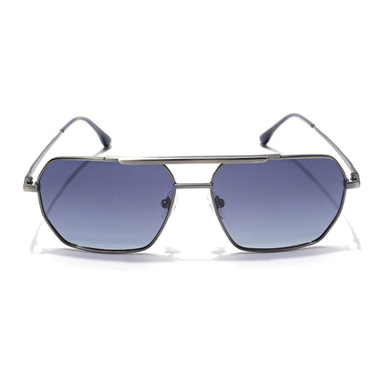 Voyage Select Square Polarized Sunglasses (Grey Lens | Silver Frame - SLPMG5956)