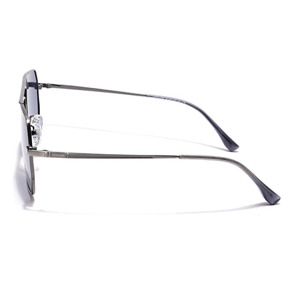 Voyage Select Square Polarized Sunglasses (Grey Lens | Silver Frame - SLPMG5956)