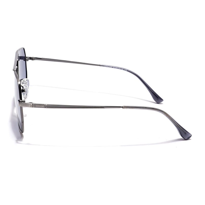 Voyage Select Square Polarized Sunglasses (Grey Lens | Silver Frame - SLPMG5956)