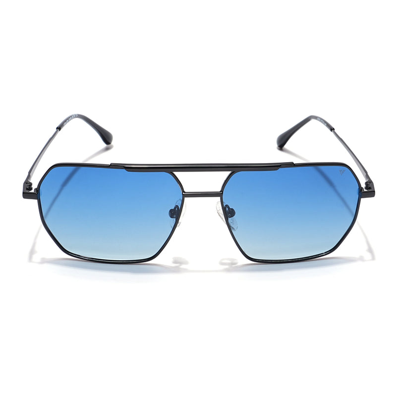 Voyage Select Square Polarized Sunglasses (Blue Lens | Black Frame - SLPMG5957)
