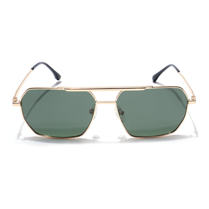 Voyage Select Square Polarized Sunglasses (Olive Lens | Golden Frame - SLPMG5958)