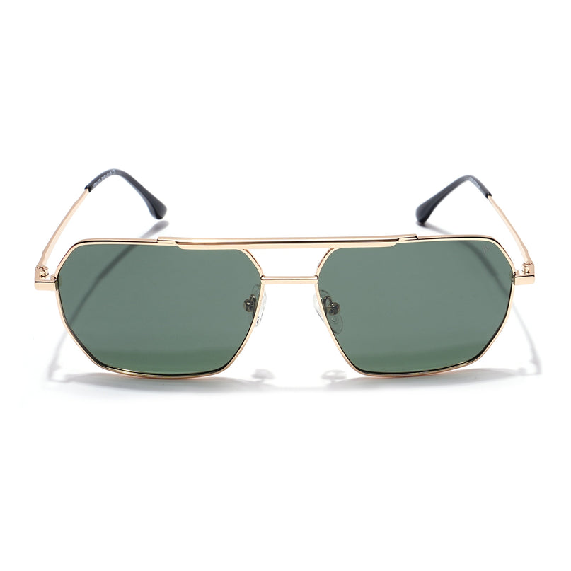 Voyage Select Square Polarized Sunglasses (Olive Lens | Golden Frame - SLPMG5958)