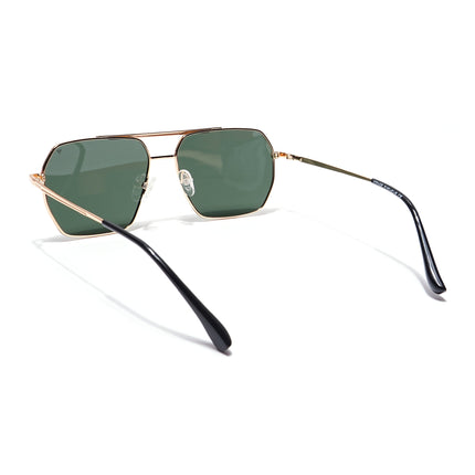 Voyage Select Square Polarized Sunglasses (Olive Lens | Golden Frame - SLPMG5958)