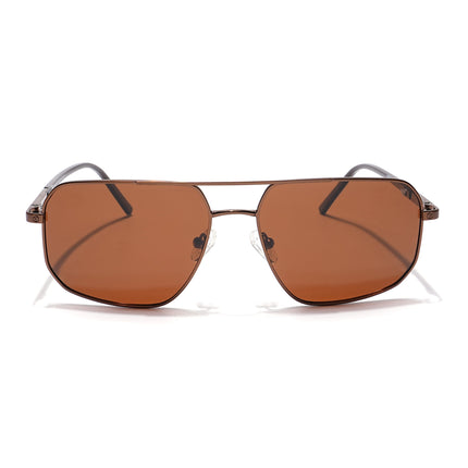 Voyage Select Square Polarized Sunglasses (Brown Lens | Brown Frame - SLPMG5949)