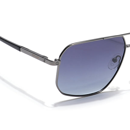 Voyage Select Square Polarized Sunglasses (Grey Lens | Silver Frame - SLPMG5948)