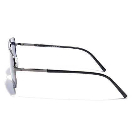 Voyage Select Square Polarized Sunglasses (Grey Lens | Silver Frame - SLPMG5948)