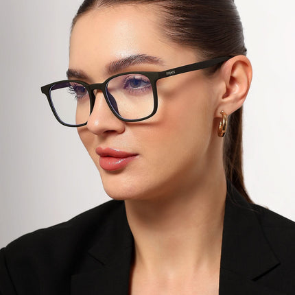 Eyejack NEO Olive Wayfarer Eyeglasses for Men & Women (92016CL1185-C2)