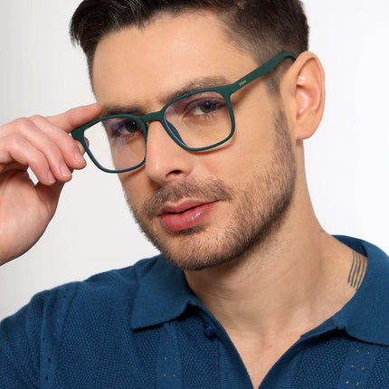 Eyejack NEO Green Wayfarer Eyeglasses for Men & Women (92016CL1188-C5)
