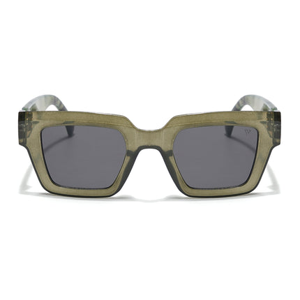 Wayfarer Sunglasses (Grey Lens | Dark Green Frame - MG5801)