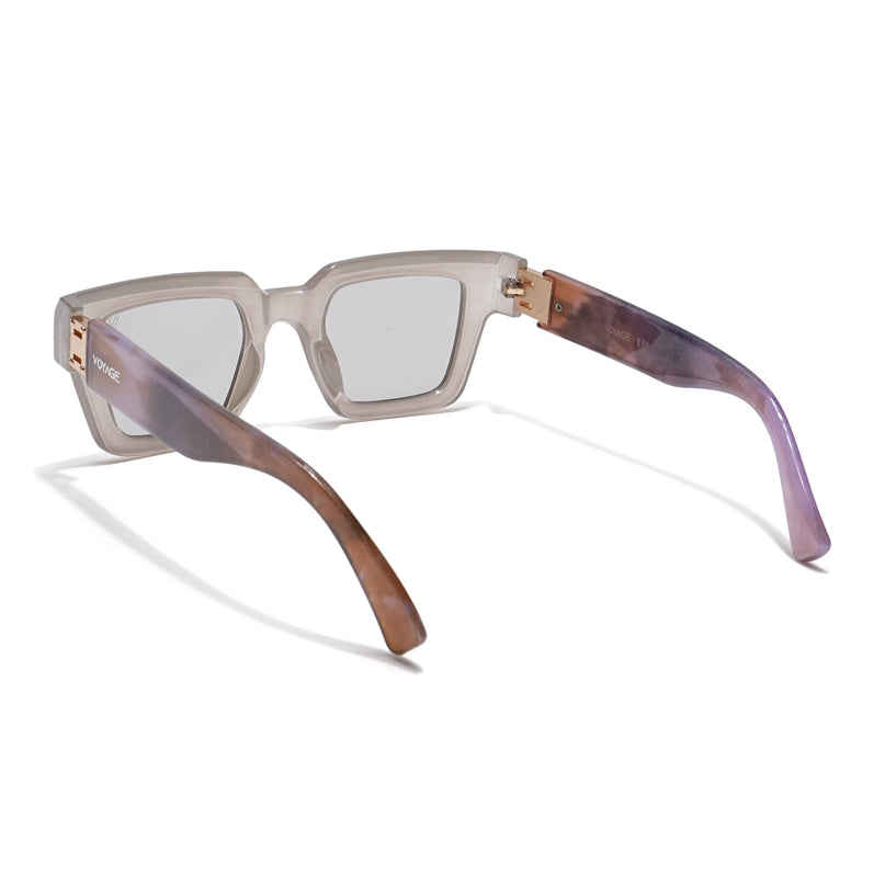 Wayfarer Sunglasses (Clear Lens | Grey Frame - MG5804)
