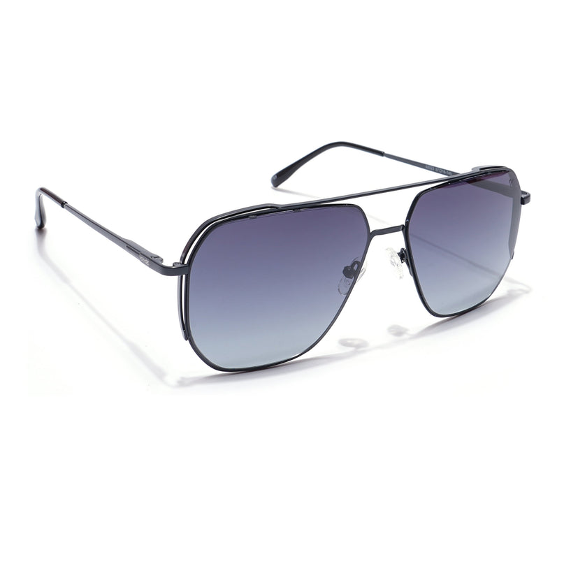 Voyage Select Square Polarized Sunglasses (Grey Lens | Black Frame - SLPMG5943)