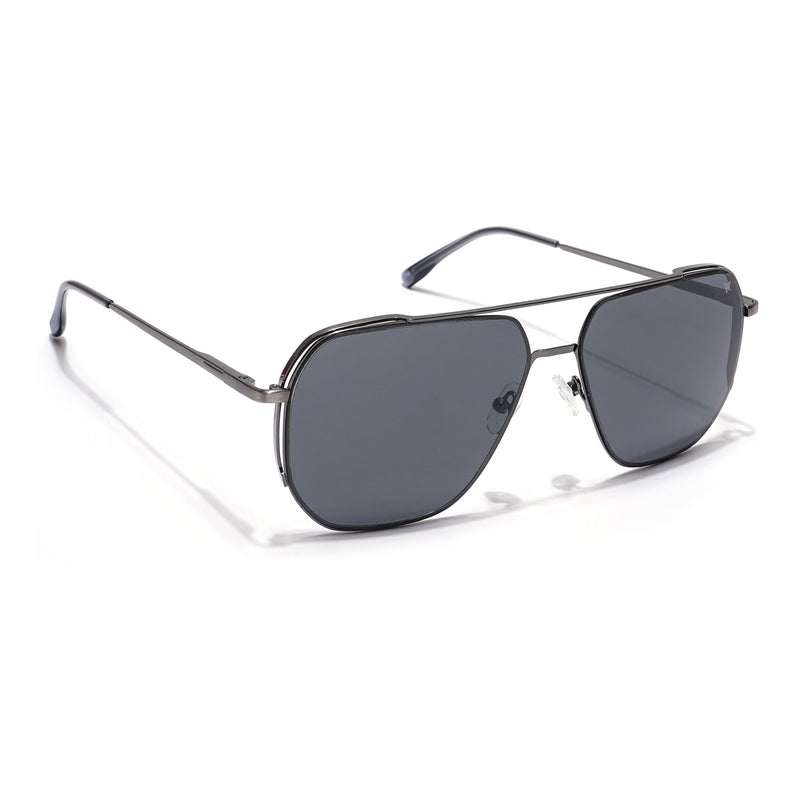 Voyage Select Square Polarized Sunglasses (Grey Lens | Grey Frame - SLPMG5944)