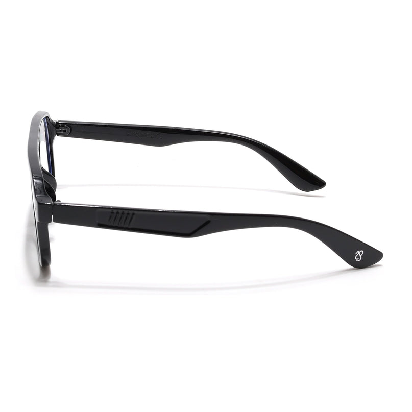 Eyejack Black Wayfarer Eyeglasses for Men & Women (9265CL971)