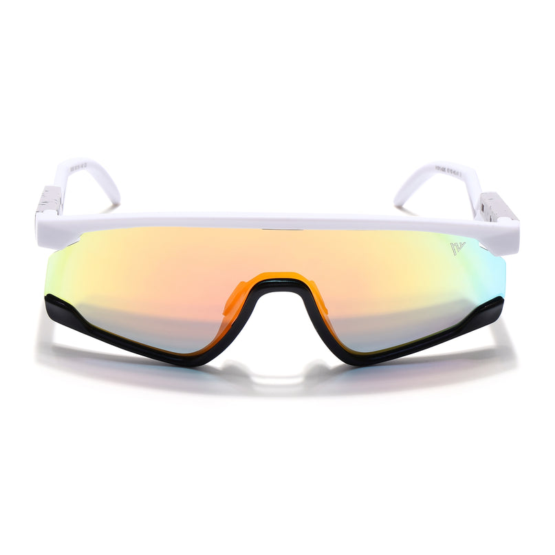 Drift Z | White Polarized Sunglasses (Multicolor Lens - PMG6270)