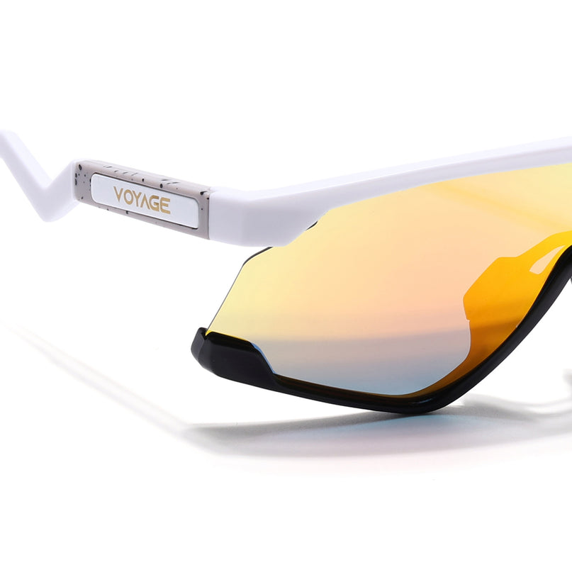 Drift Z | White Polarized Sunglasses (Multicolor Lens - PMG6270)