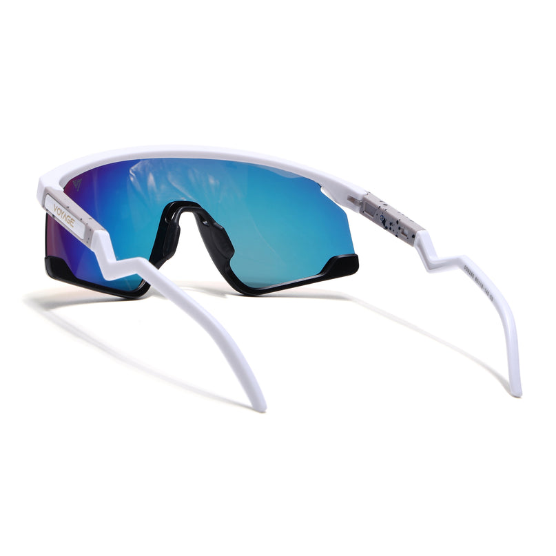 Drift Z | White Polarized Sunglasses (Multicolor Lens - PMG6270)