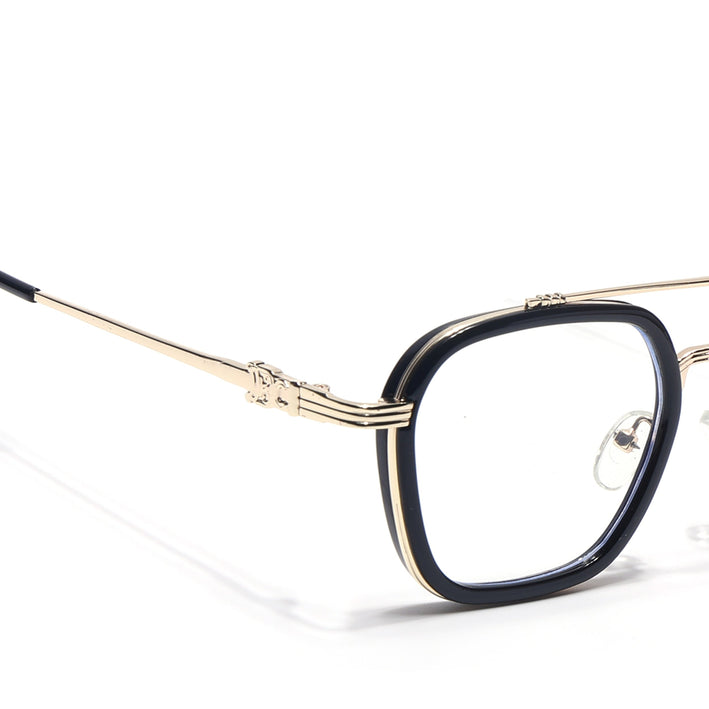 Voyage Golden & Black Wayfarer Eyeglasses for Men & Women - MG5086-C1