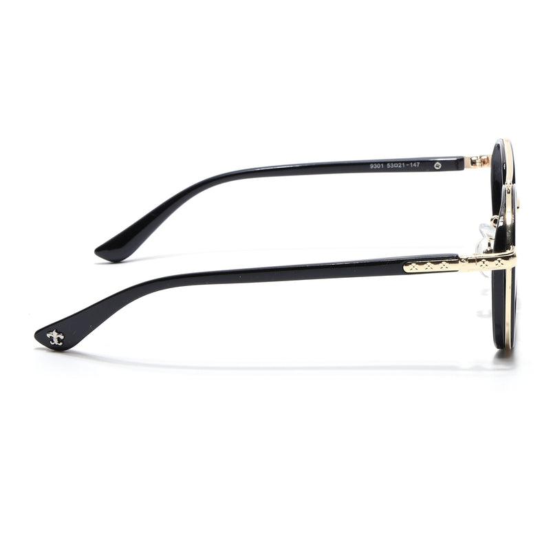 Voyage Golden & Black Wayfarer Eyeglasses for Men & Women - MG5088-C1