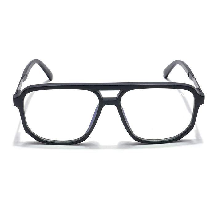Voyage Veloura Select Matt Black Wayfarer Eyeglasses for Men & Women - SLMG6157-C1
